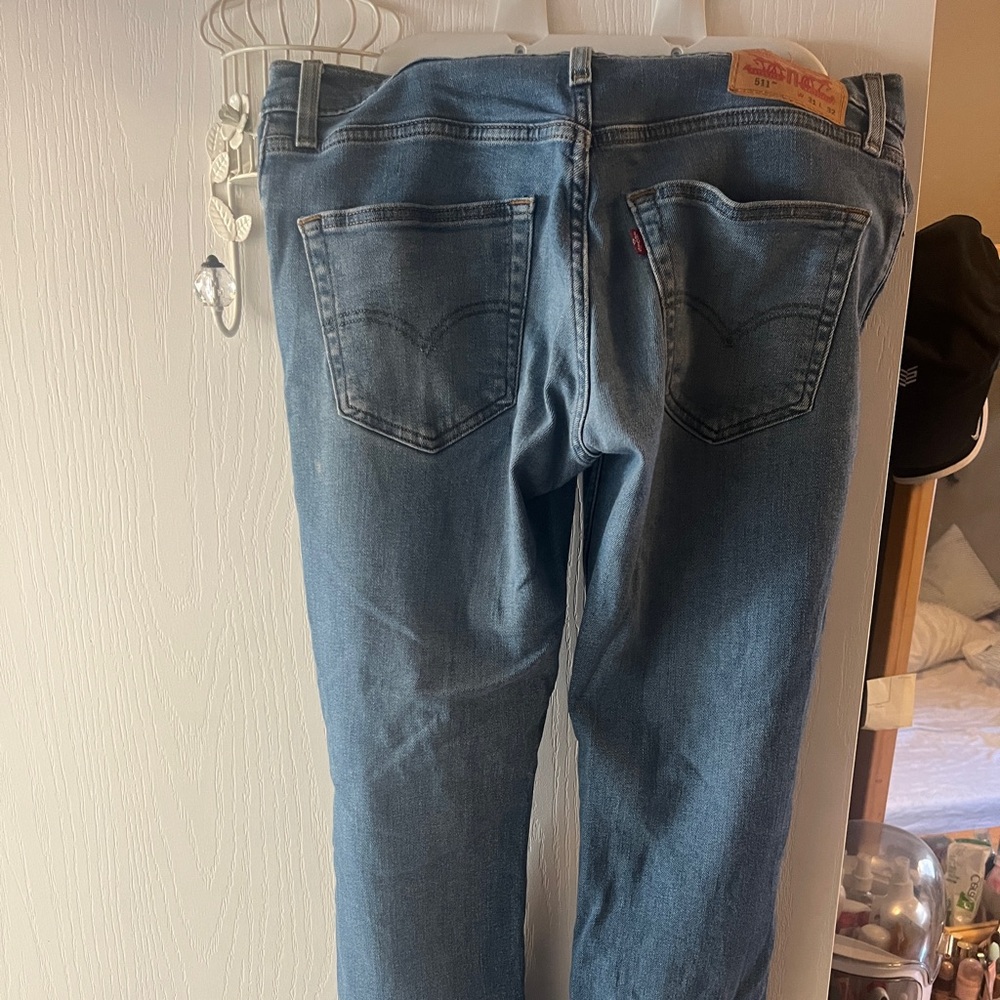 Levi's Classic Blue Jeans with Tan Label